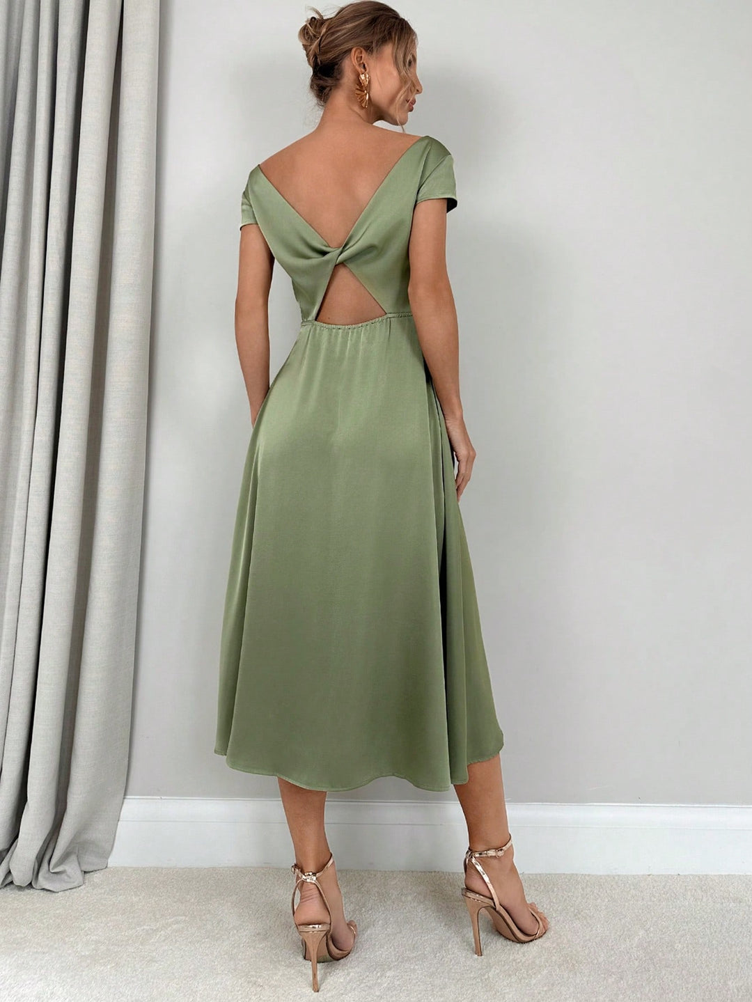 Rochie maxi SHEIN, verde