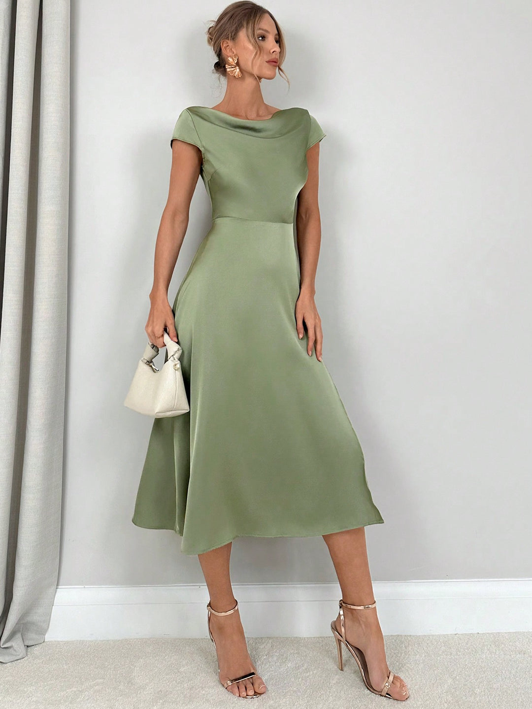 Rochie maxi SHEIN, verde