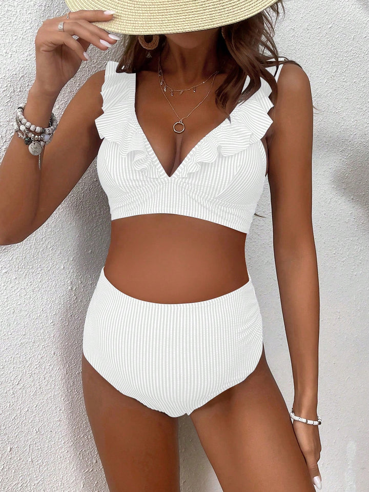 Set bikini SHEIN, alb