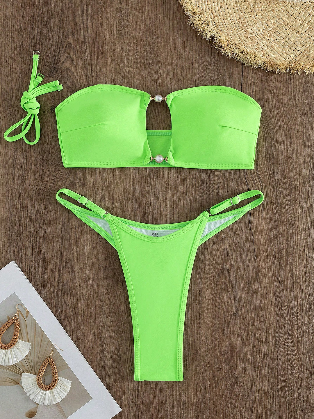 SHEIN bikini szett, zöld