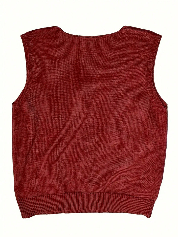 Vestă SHEIN, vișiniu