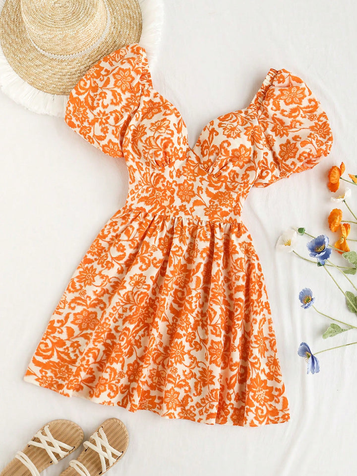Rochie mini SHEIN, portocaliu