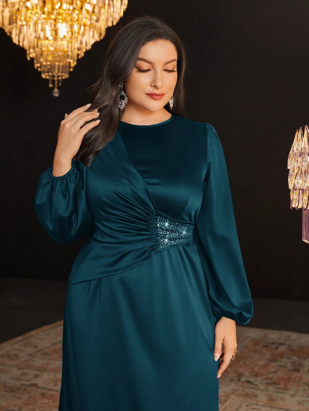 Rochie maxi SHEIN, albastru