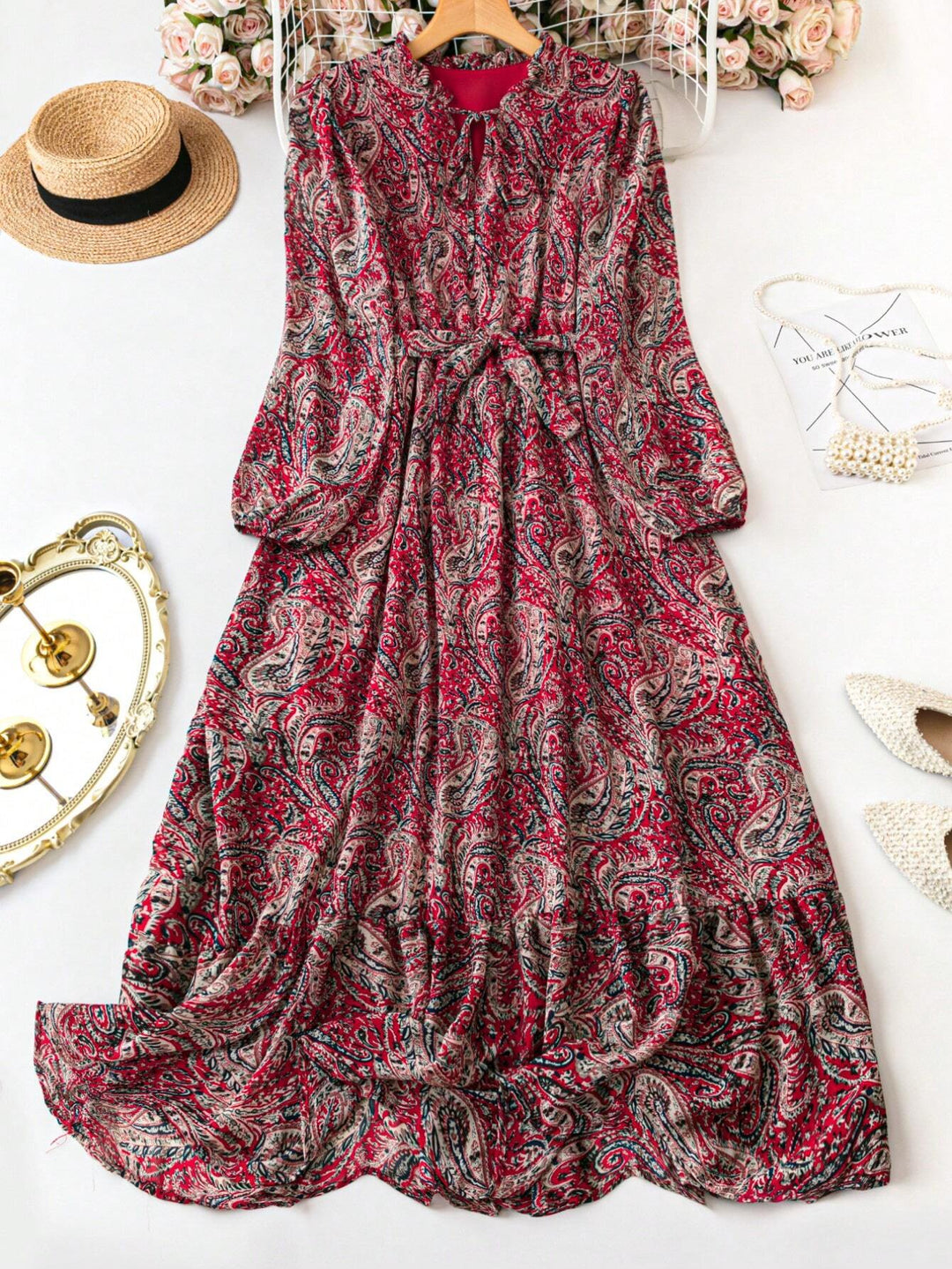 Rochie maxi SHEIN, mix culori