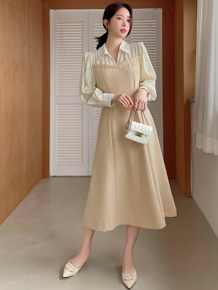 Rochie midi SHEIN, kaki