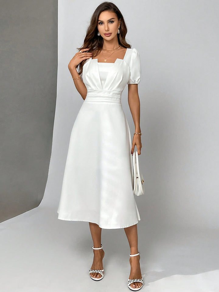 Rochie midi SHEIN, alb