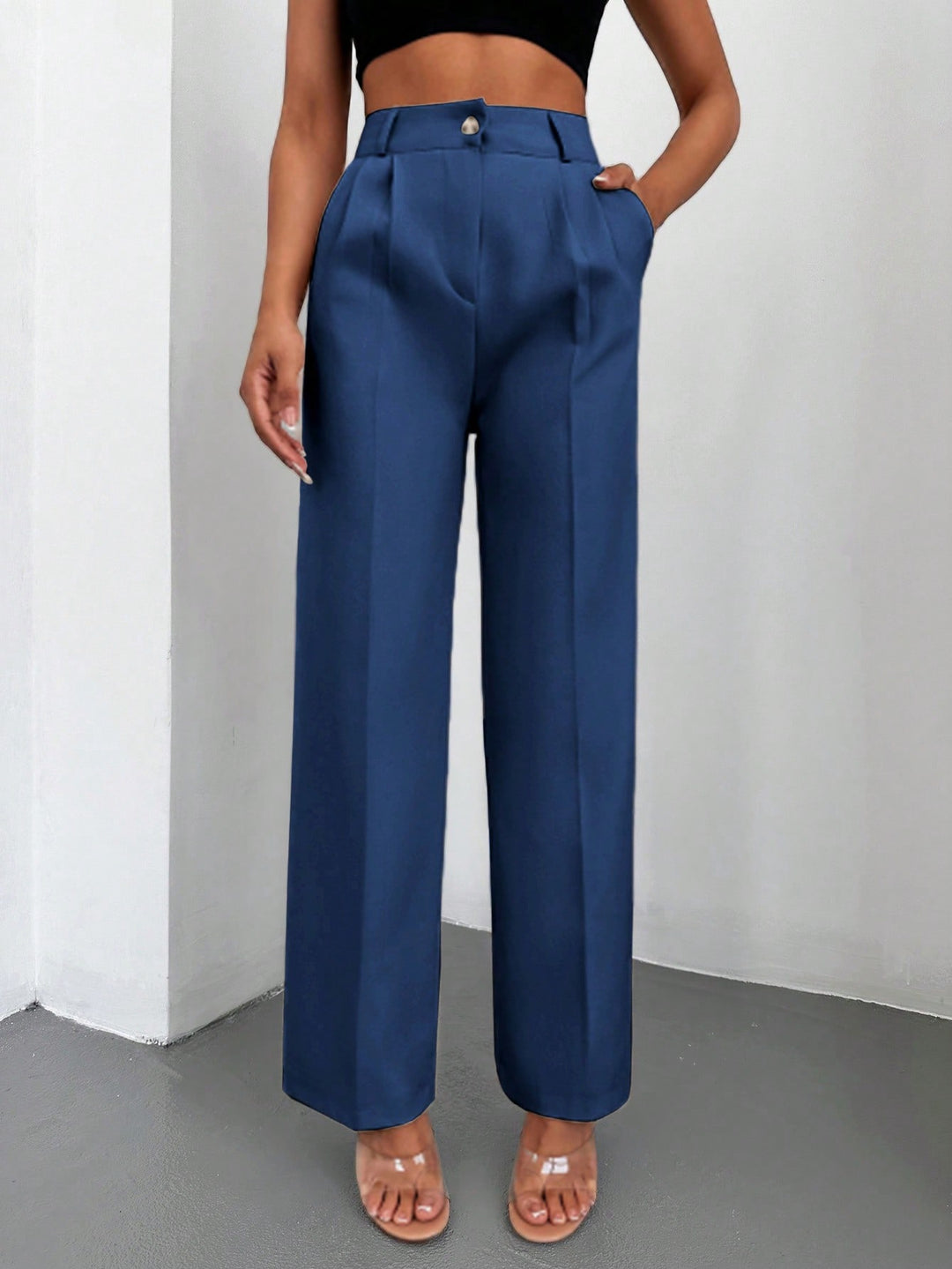 Pantalon SHEIN, albastru