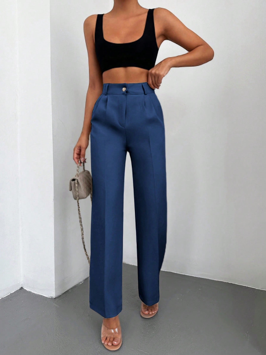 Pantalon SHEIN, albastru