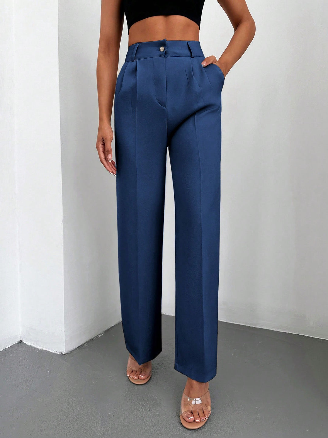 Pantalon SHEIN, albastru