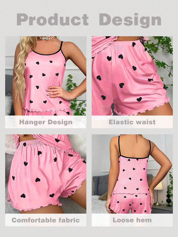 Compleu pijamale SHEIN, roz