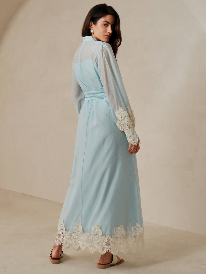 Rochie maxi SHEIN, albastru