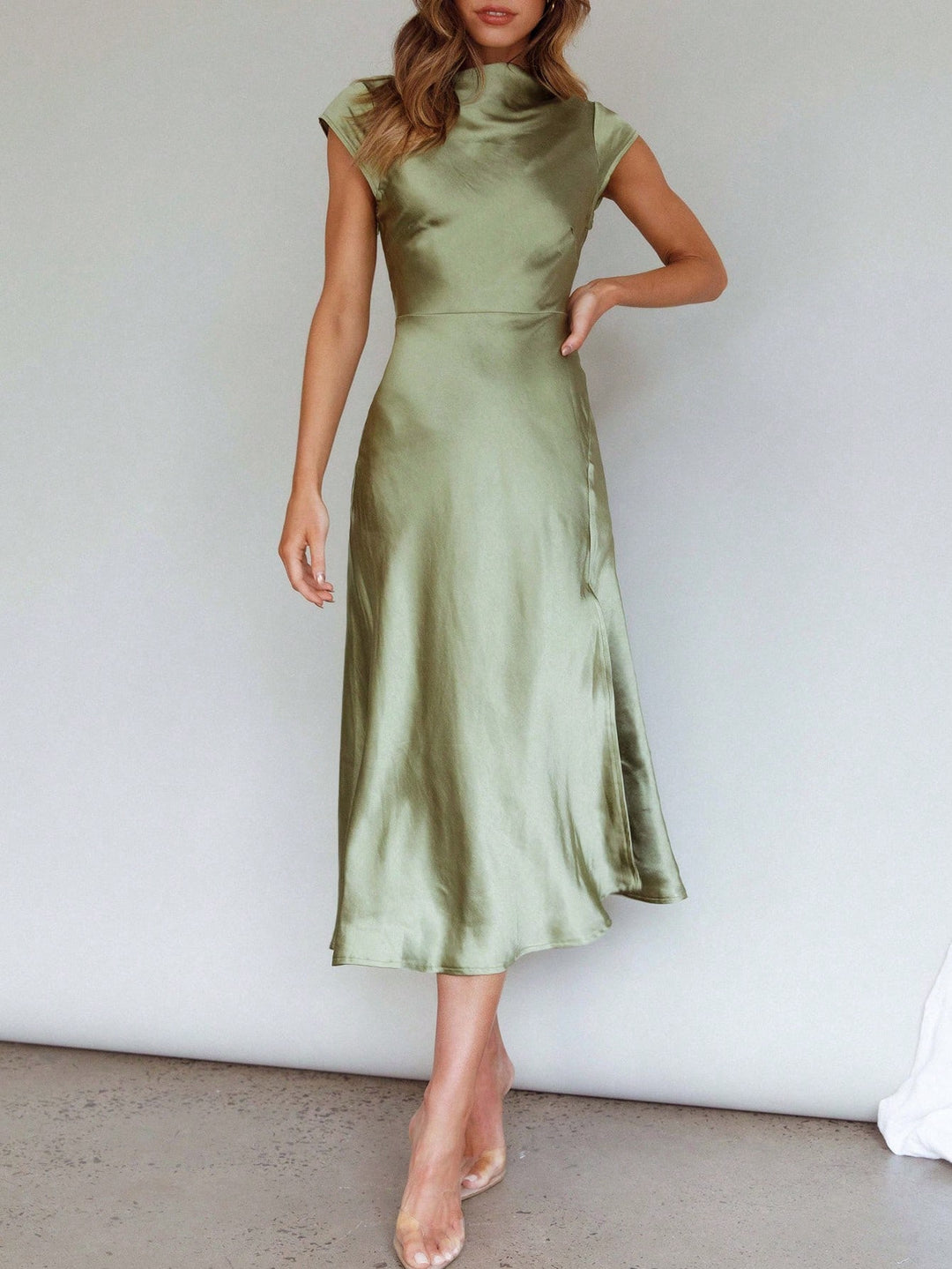 Rochie maxi SHEIN, verde