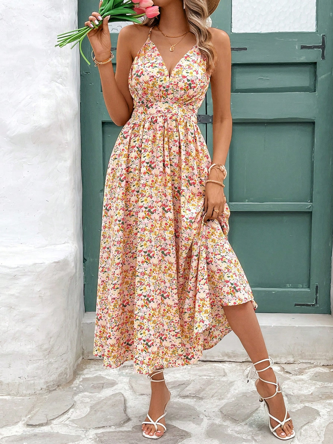 Rochie maxi SHEIN, roz