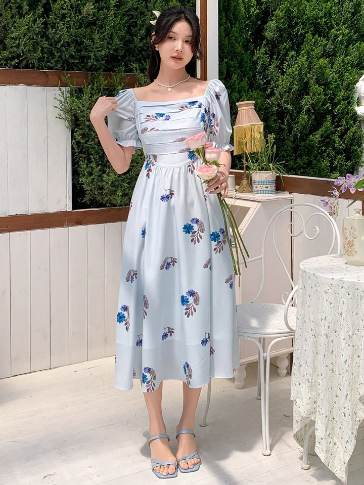 Rochie midi SHEIN, albastru