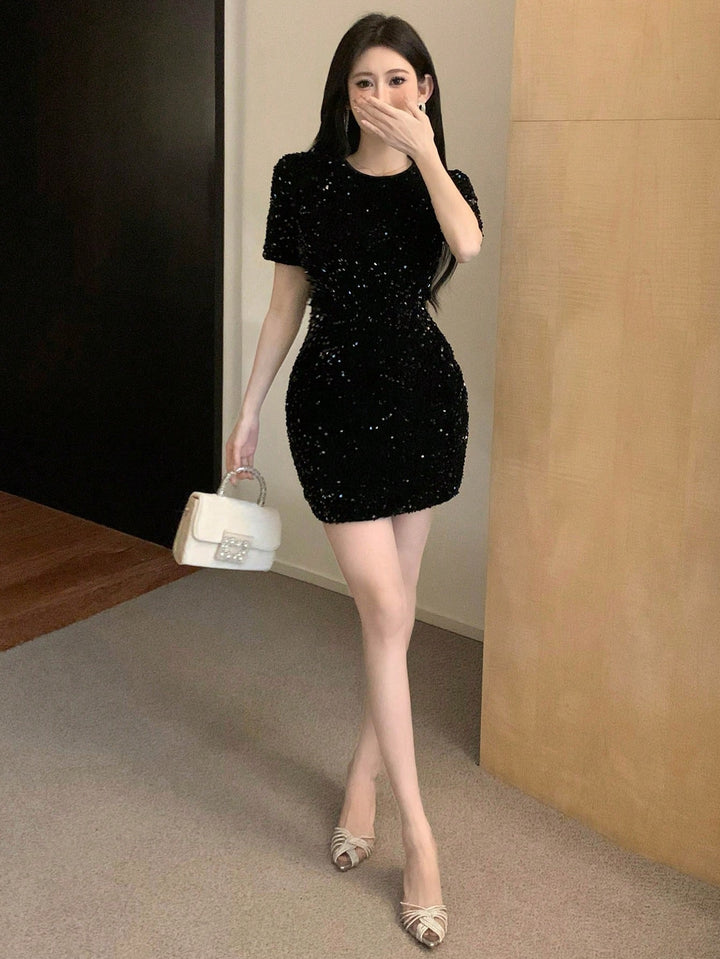 Rochie midi SHEIN, negru