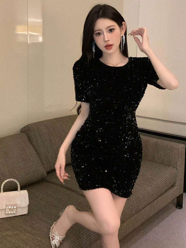 Rochie midi SHEIN, negru