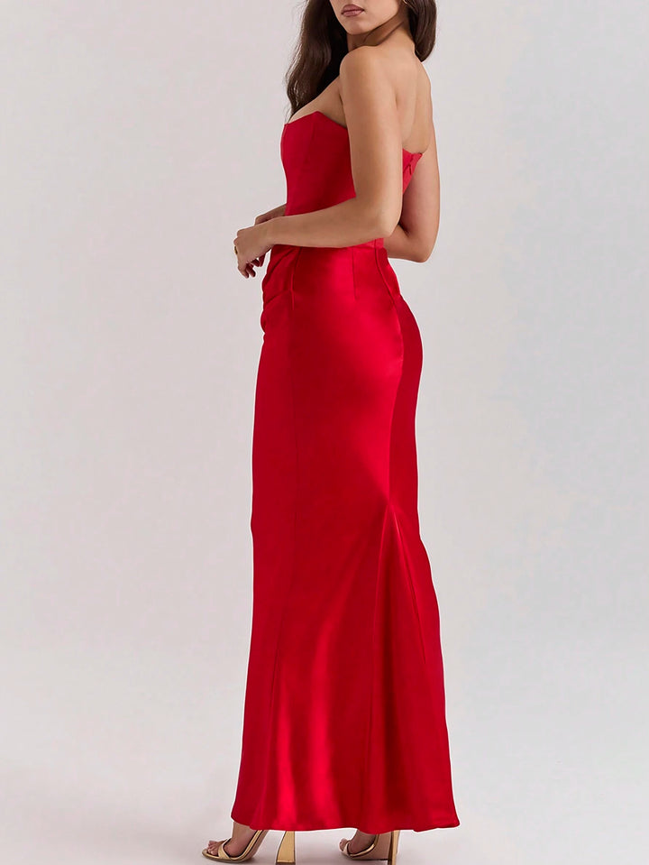 SHEIN maxi ruha, piros