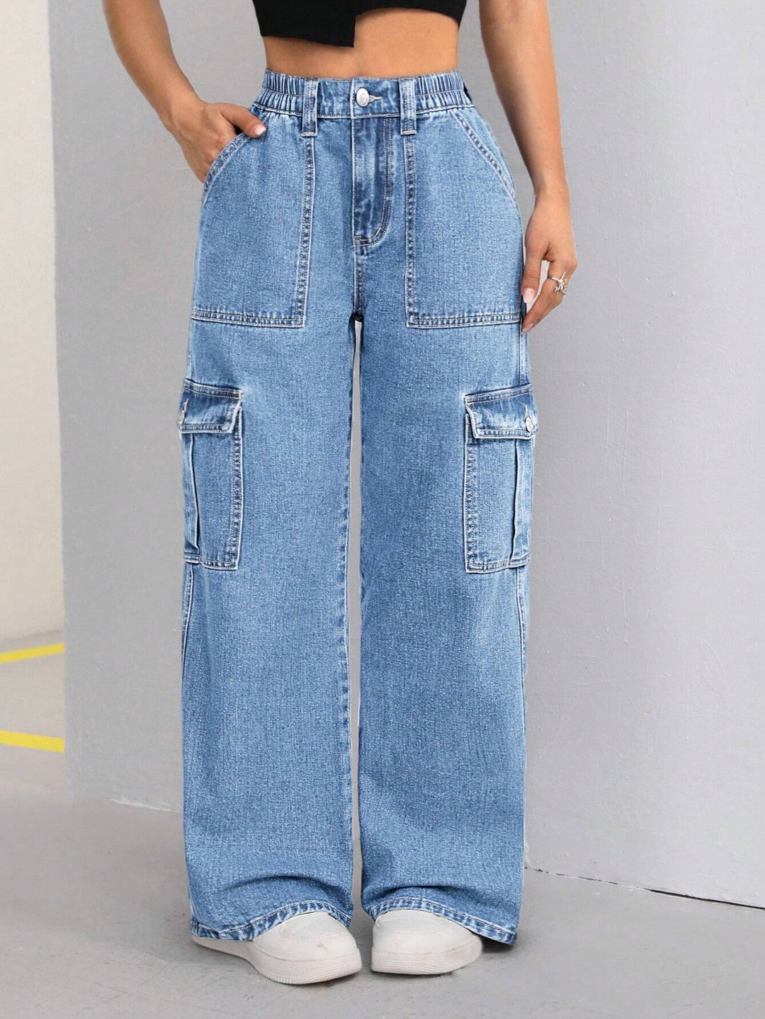 Jeans SHEIN, albastru
