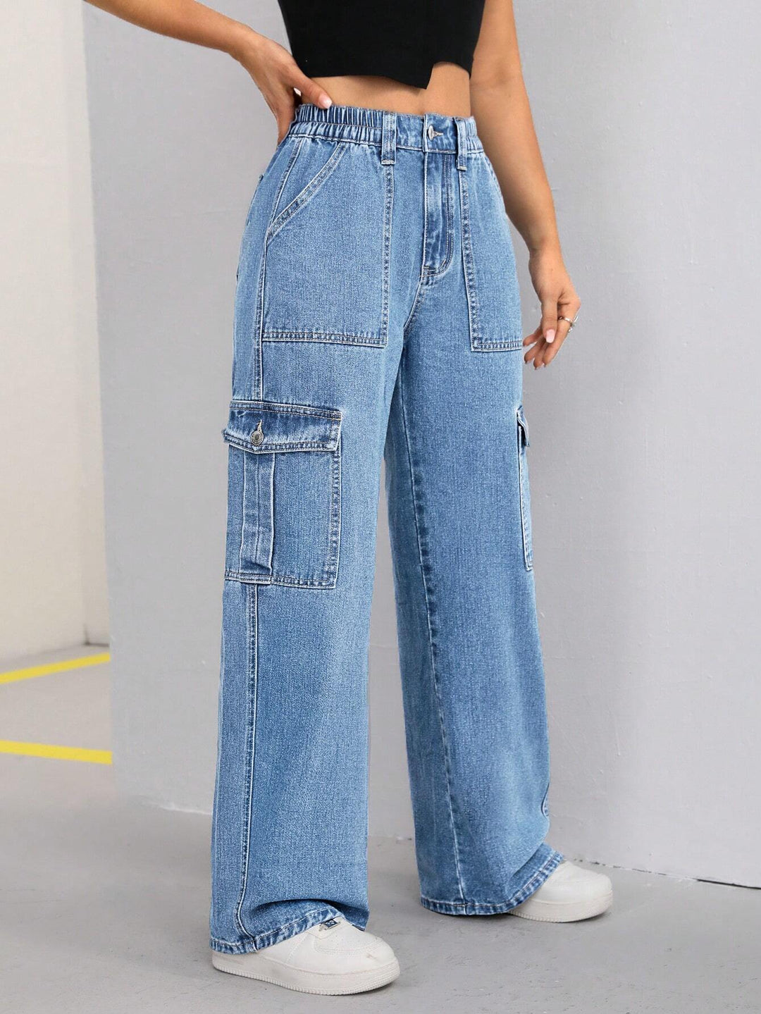 Jeans SHEIN, albastru