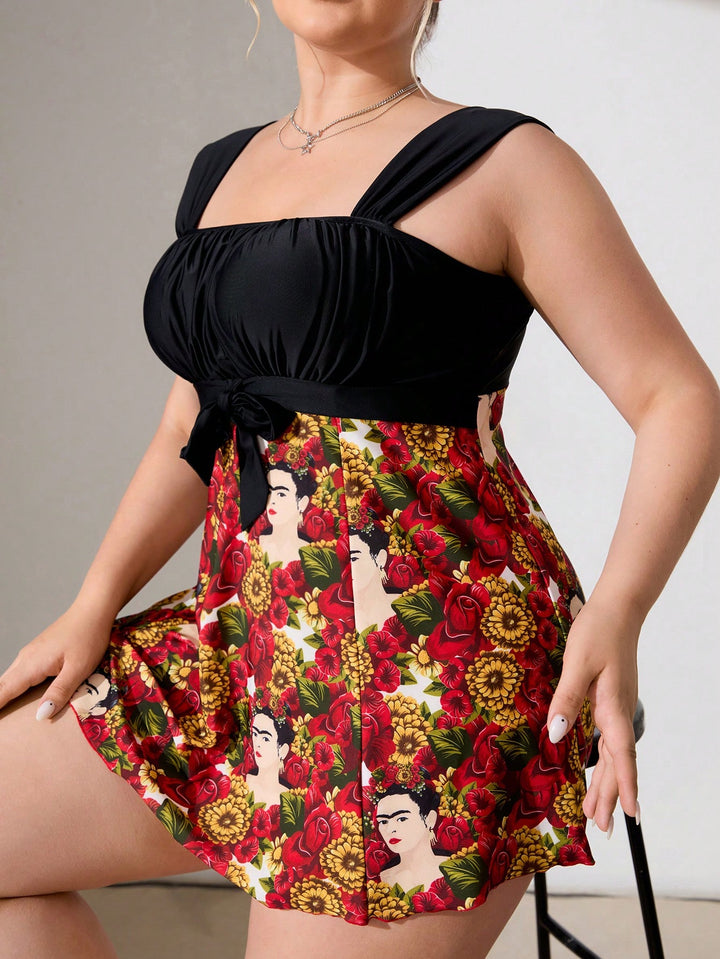 Costum de baie SHEIN, mix culori