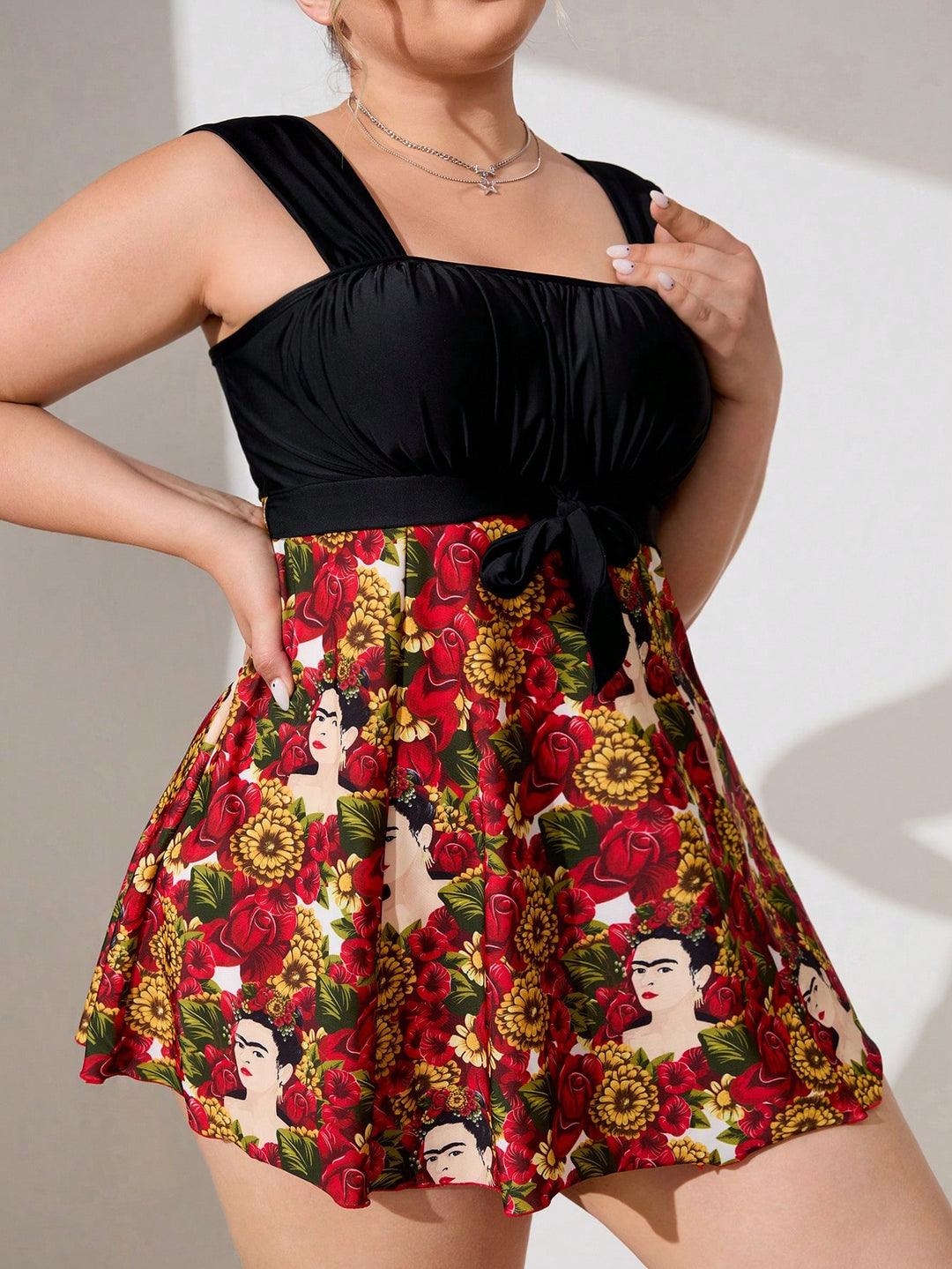 Costum de baie SHEIN, mix culori