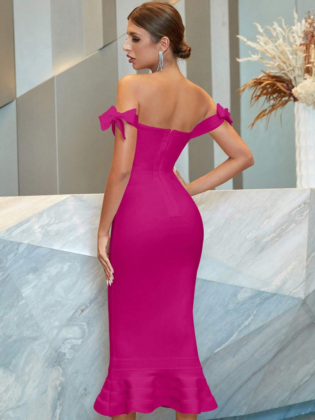 Rochie maxi SHEIN, roz