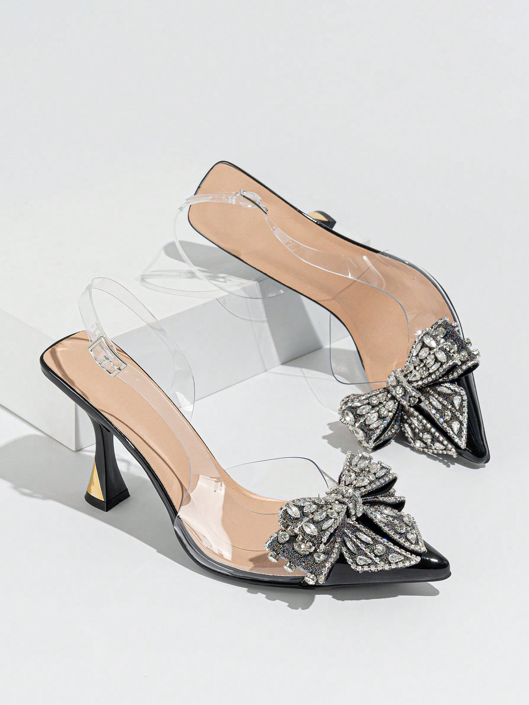Pantofi cu toc SHEIN, negru