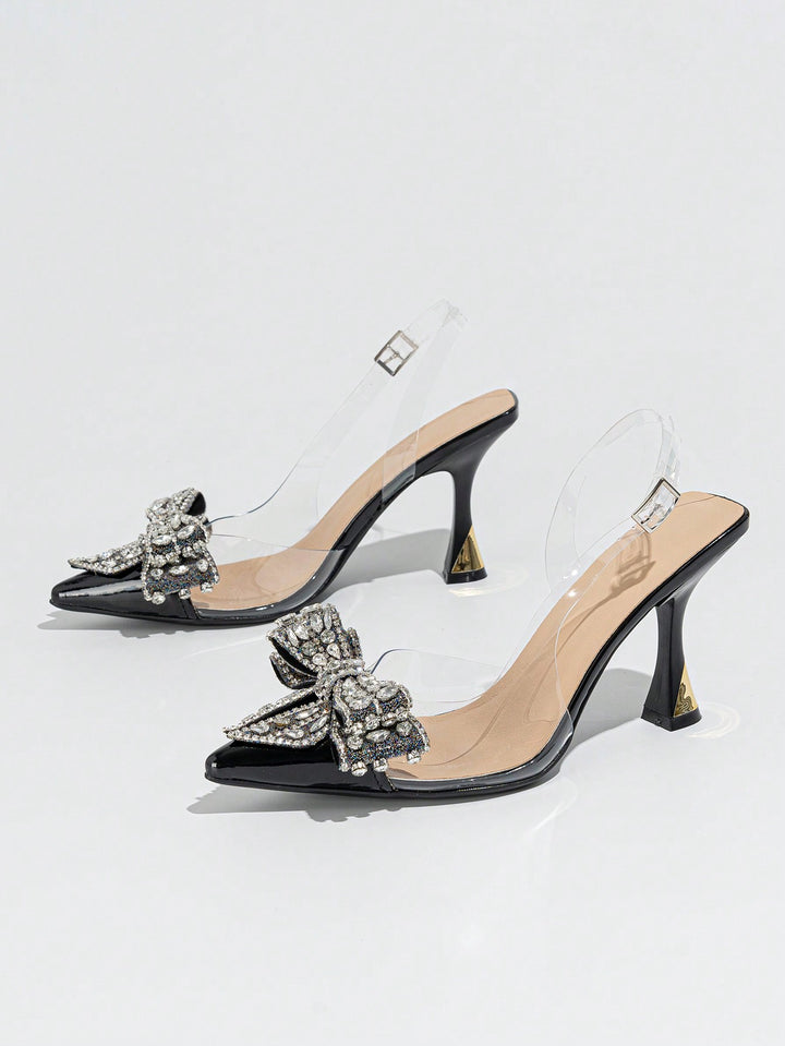 Pantofi cu toc SHEIN, negru