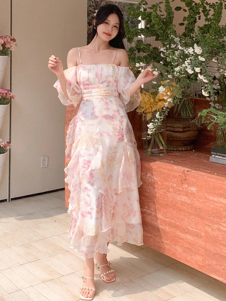 Rochie midi SHEIN, mix culori