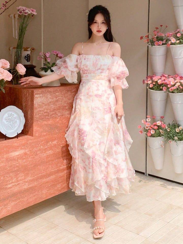 Rochie midi SHEIN, mix culori