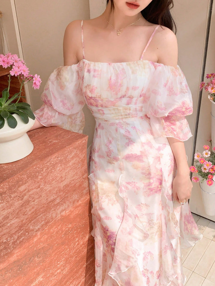 Rochie midi SHEIN, mix culori