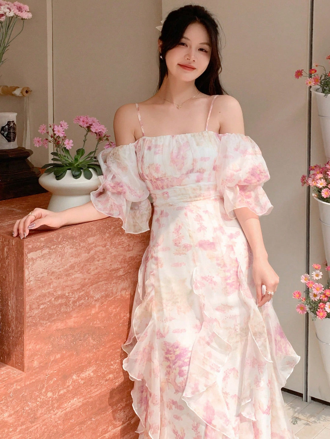 Rochie midi SHEIN, mix culori