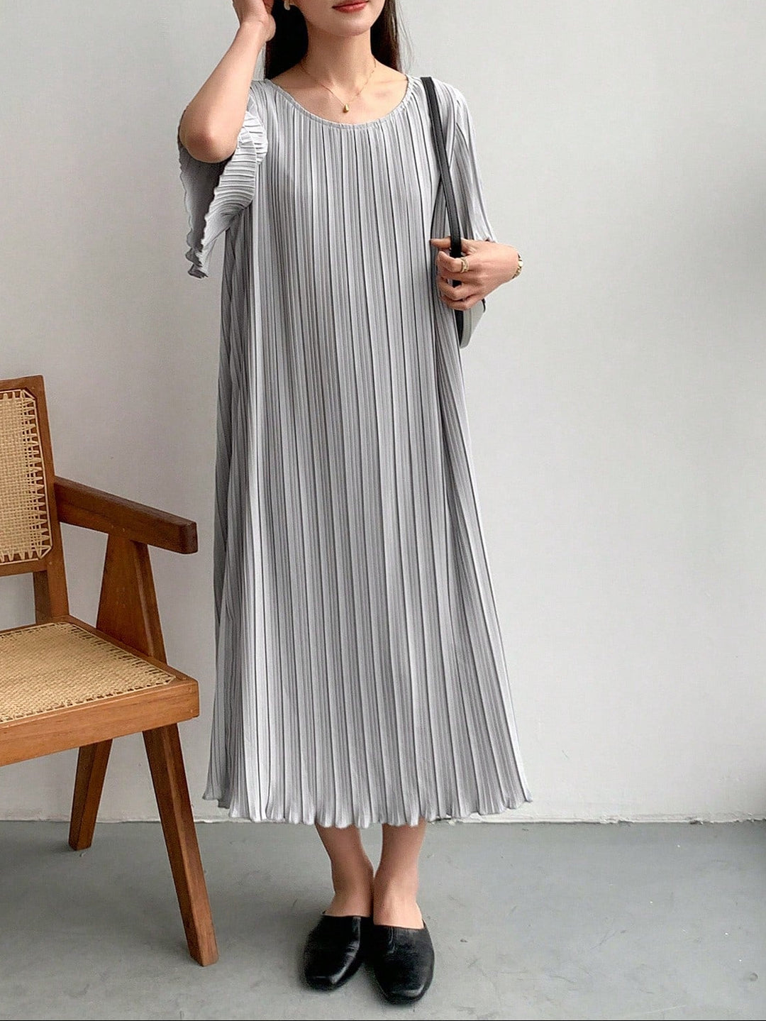 Rochie midi SHEIN, gri