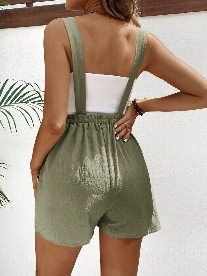 SHEIN rövid playsuit, zöld