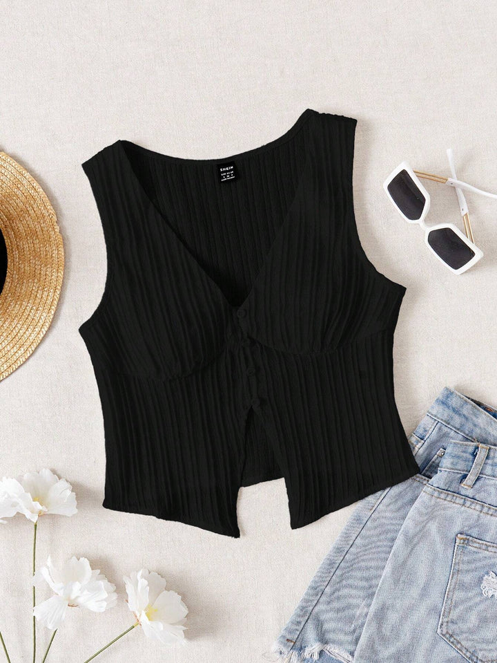 Top SHEIN, negru