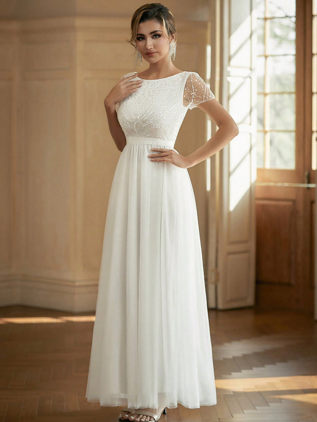 Rochie de mireasă SHEIN, alb