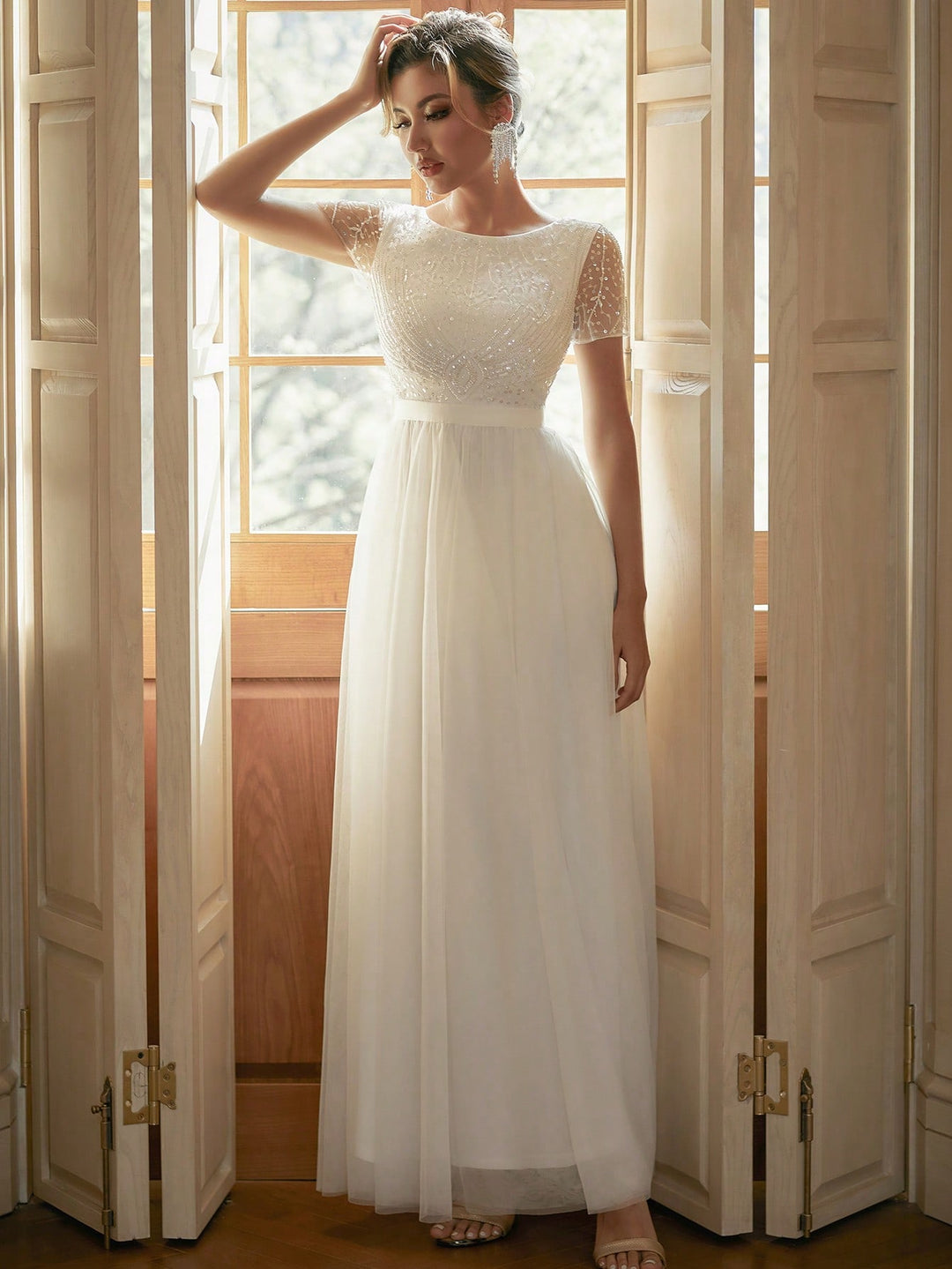 Rochie de mireasă SHEIN, alb