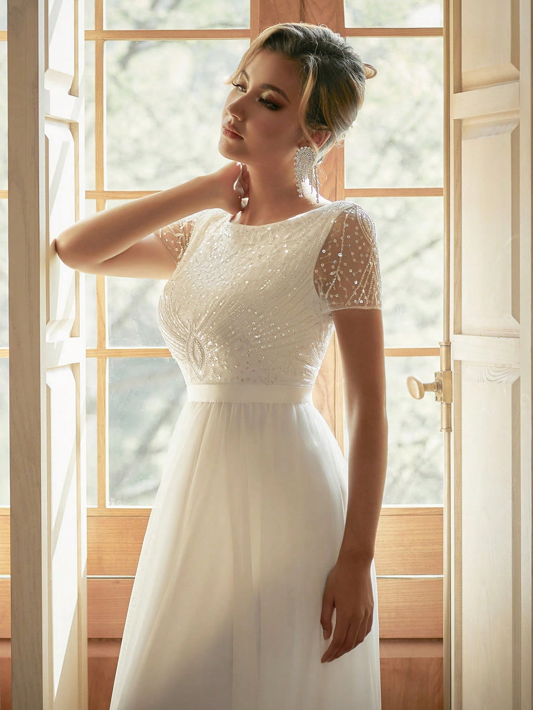 Rochie de mireasă SHEIN, alb