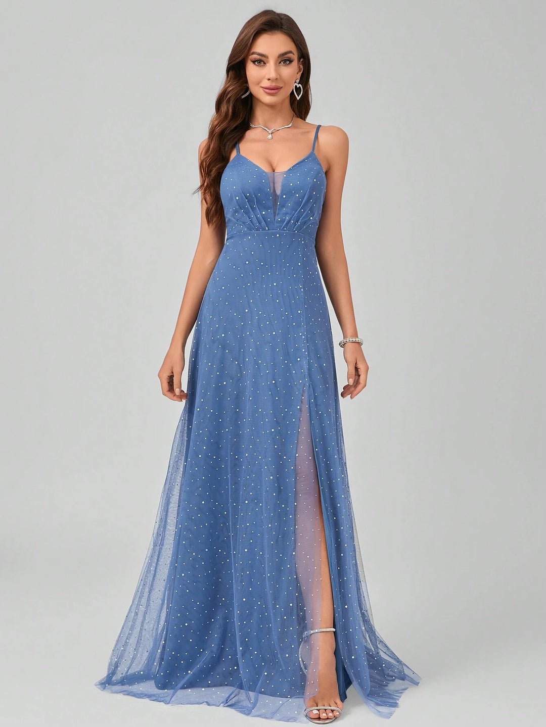 Rochie maxi SHEIN, albastru
