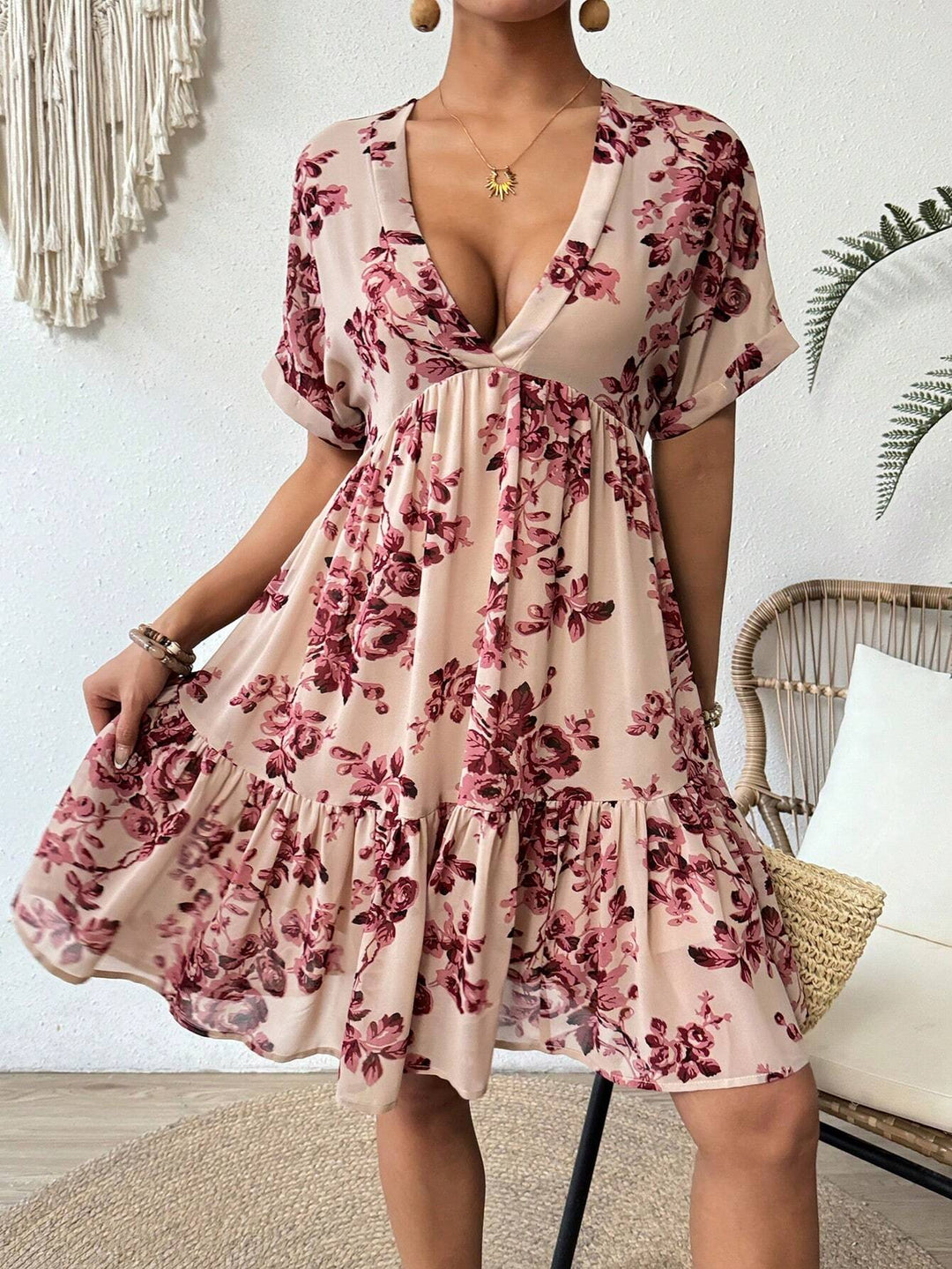 Rochie mini SHEIN, mix culori