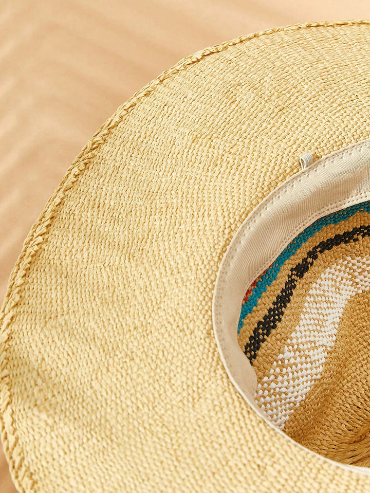 Pălărie de paie SHEIN, bej