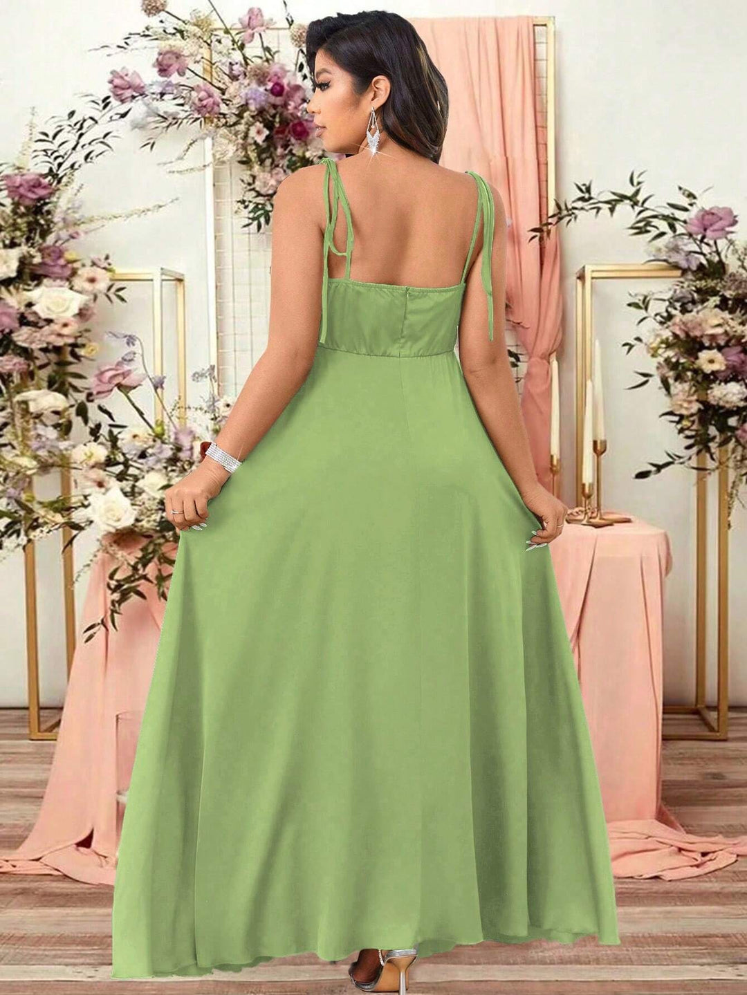 SHEIN maxi ruha, zöld