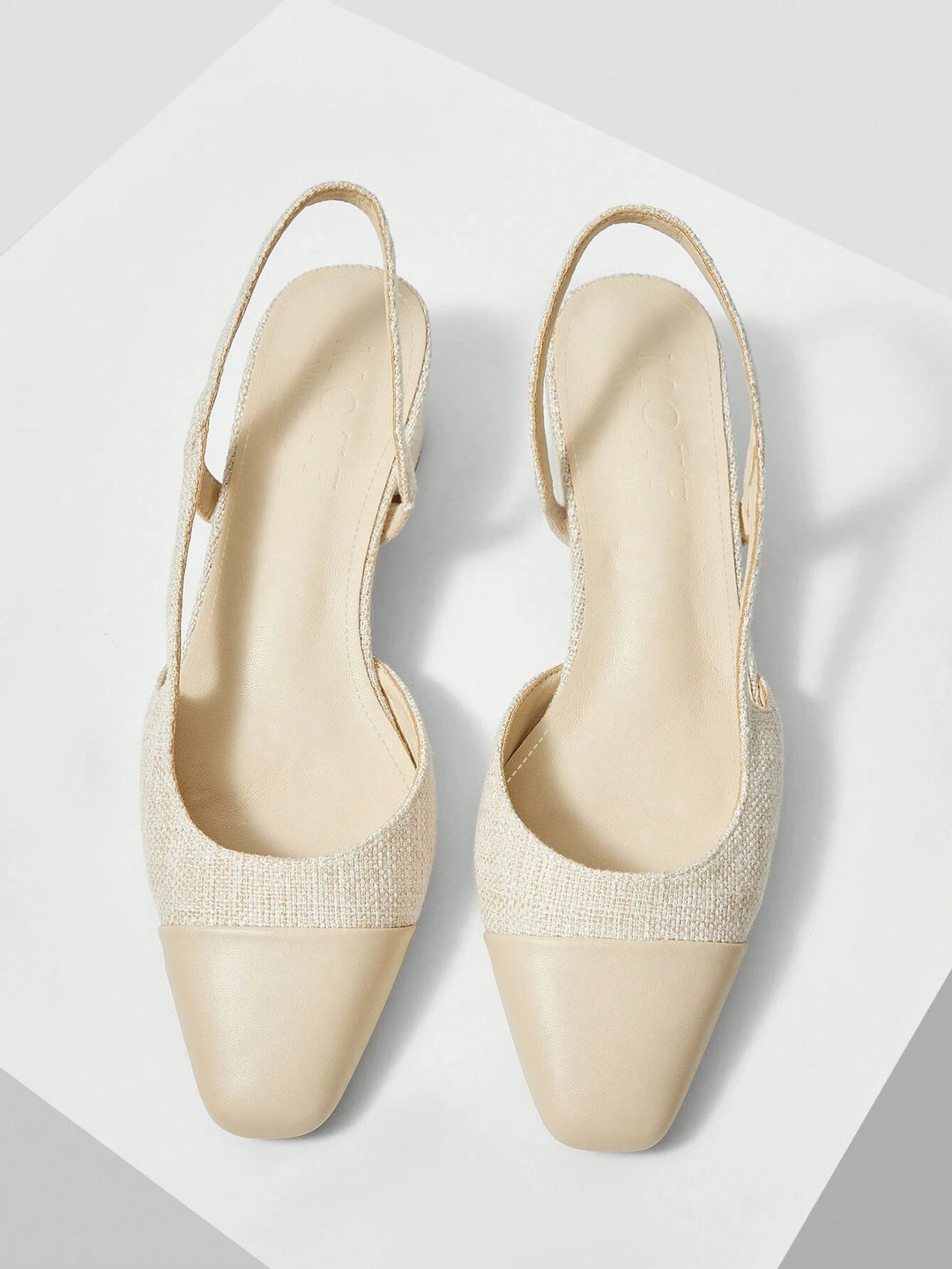 Pantofi cu toc SHEIN, crem