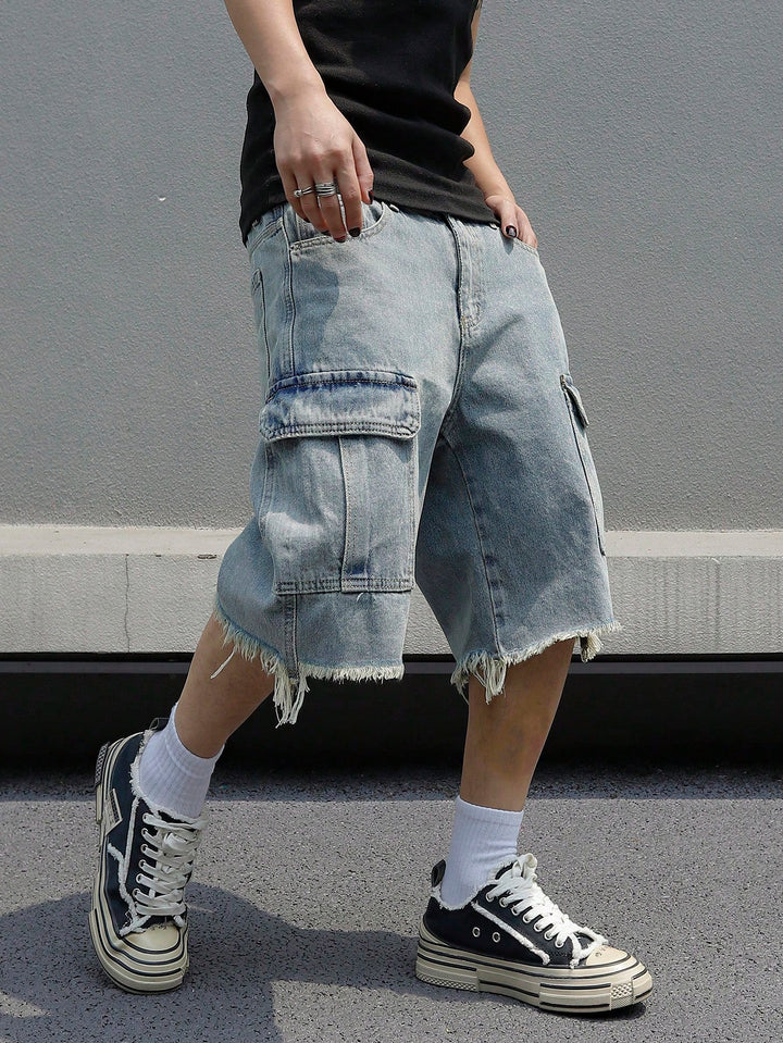 Pantaloni scurți SHEIN, albastru