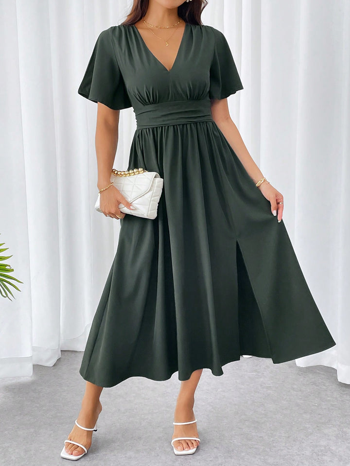 Rochie midi SHEIN, kaki