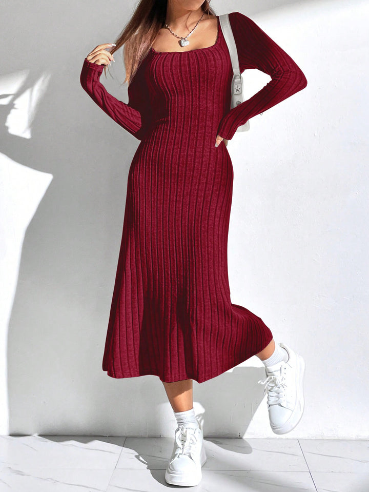 Rochie midi SHEIN, roșu
