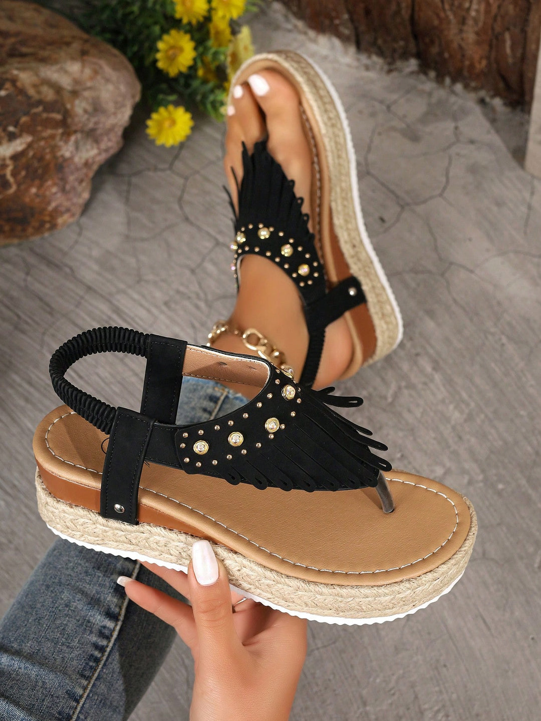 Sandale SHEIN, negru