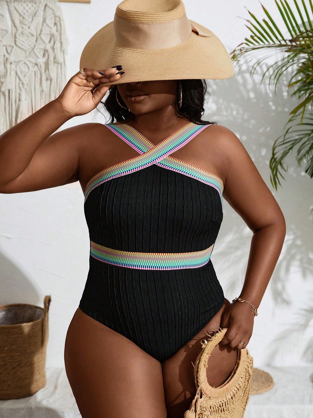 Costum de baie SHEIN, mix culori