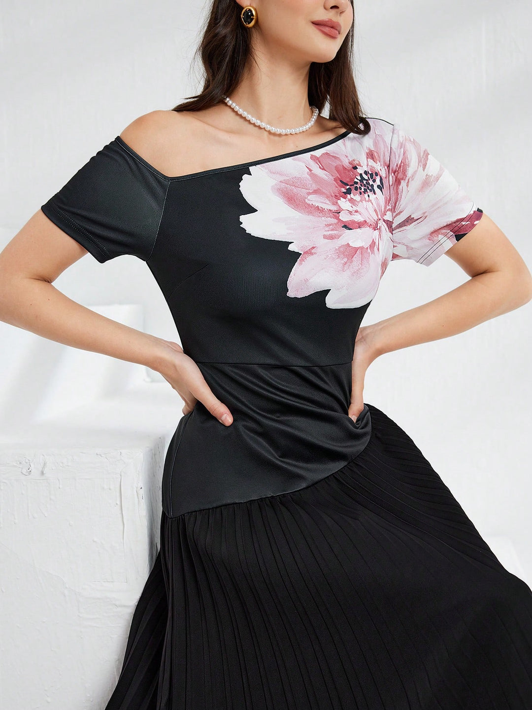 Rochie maxi SHEIN, negru