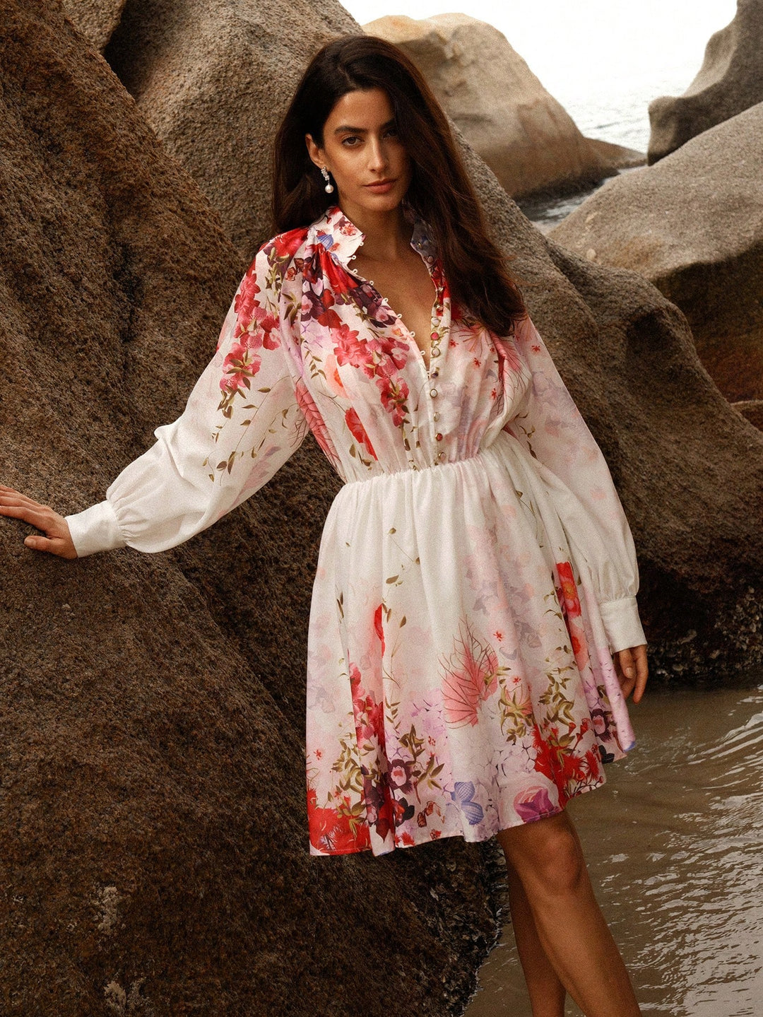 Rochie midi SHEIN, mix culori